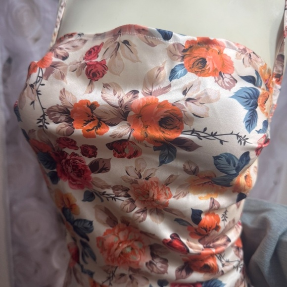 SHEIN Women's Floral Print Spaghetti Strap Midi Dress Multicolor L - Picture 16 of 16